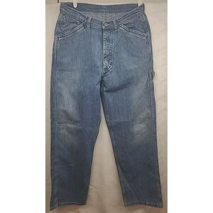 Polo Ralph Lauren Carpenter Jeans Baggy‎ Hip Hop Grunge 1990s Y2K Button Fly VTG